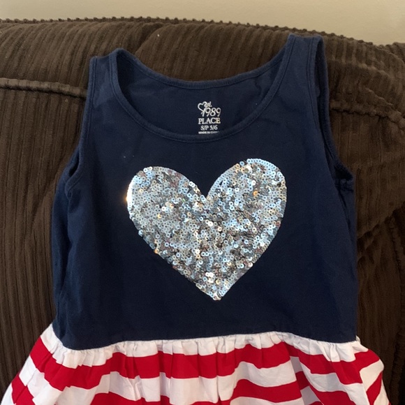 Size 5/6 childrens place American dress - Picture 2 of 4